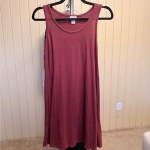 Mossimo Supply Co. Burgundy Sleeveless Mini Dress